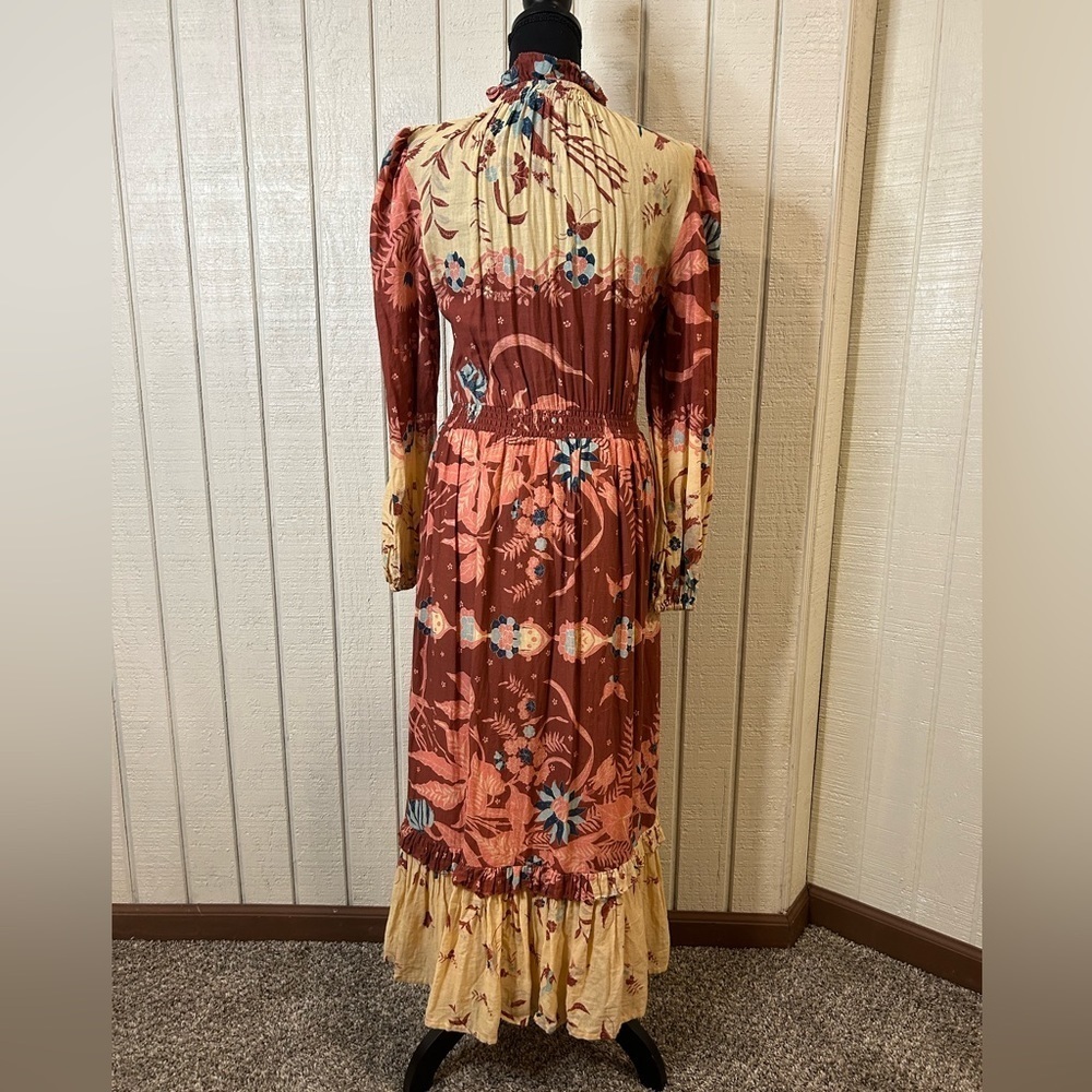 Anthropologie Othilia Carmela Long Sleeve Maxi Dress, size small. - Picture 5 of 6